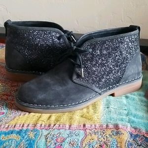 Hush Puppies Cam Catelyn Grey Sparkle Booties